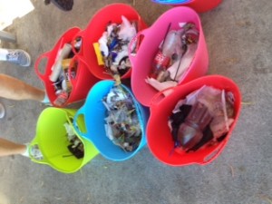 buckets beach clean up april 2015